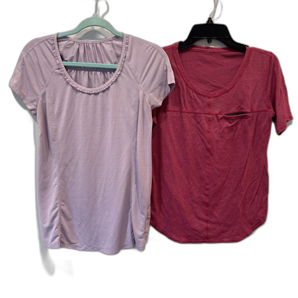 Lululemon Tops Lot of 2 Lightweight Short Sleeve Running Workout Active Women 6